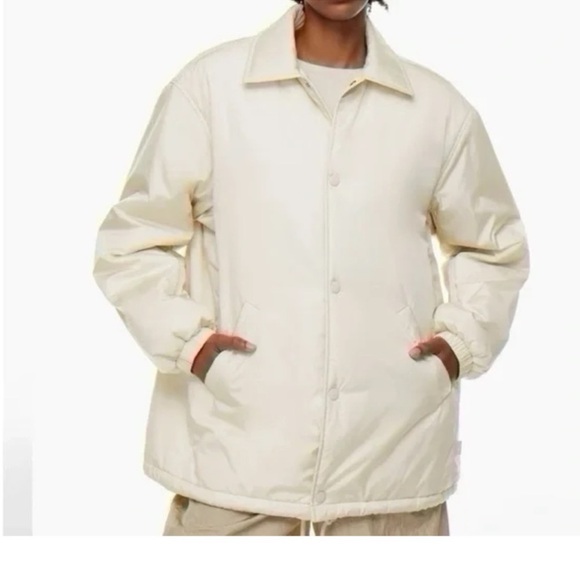 TNA Jackets & Blazers - TNA Aritzia The Coaches Oversized Puffer Jacket Matte Pearl Cream Sz M